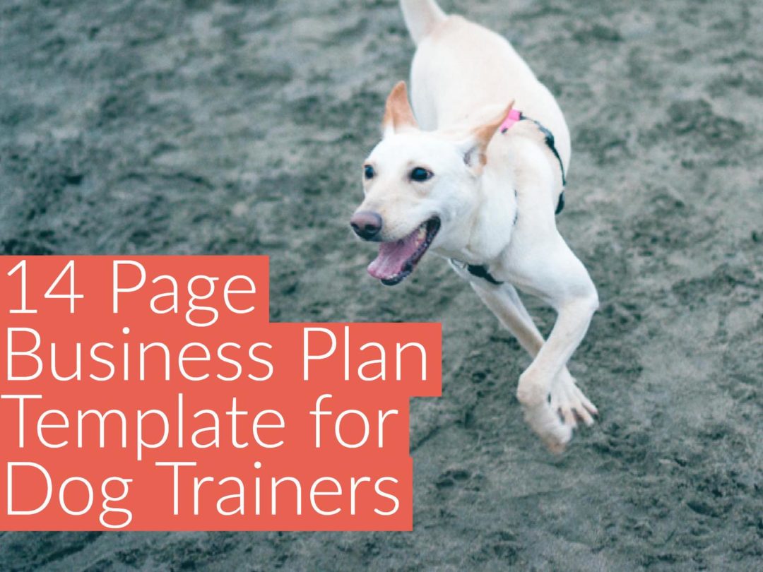 business plan for dog training